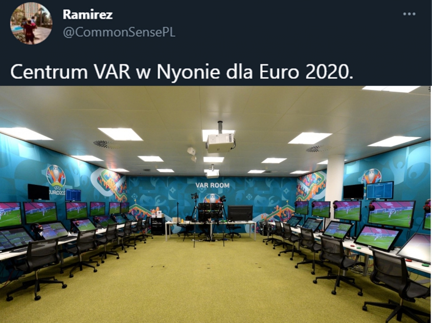 Tak wygląda centrum VAR w Nyonie na Euro 2020!